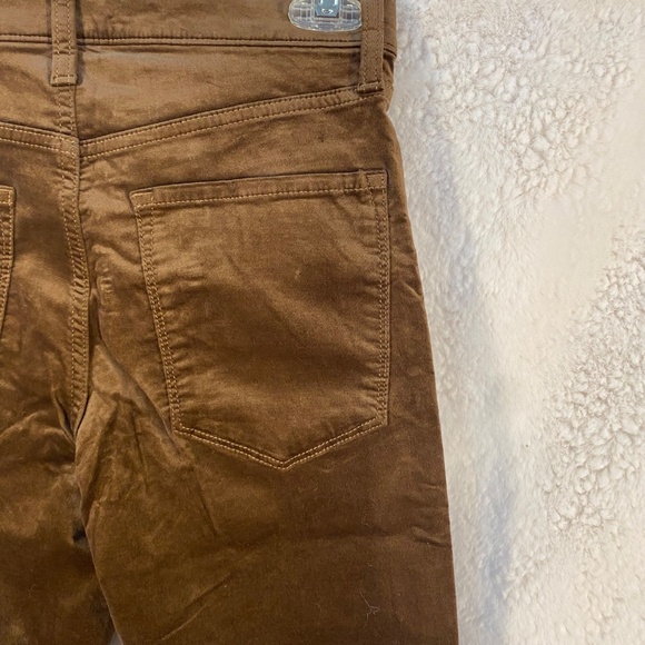 Banana Republic High Rise Flare premium denim pants - coconut brown, size 27p - Picture 10 of 11